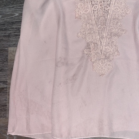 Y2K Pink Flowy Lace Tank Top by Charlotte Russe - Size Small - Picture 3 of 4